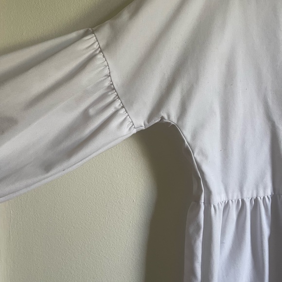 Urban Renewal Remnants Long Sleeve Tiered Poplin Mini Dress - Picture 7 of 11